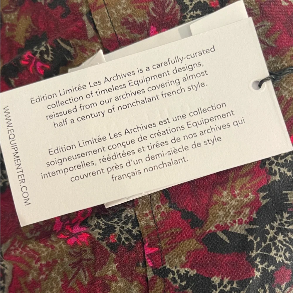 EQUIPMENT TEODORA ARCHIVAL SILK FLORAL DRESS - Picture 15 of 16